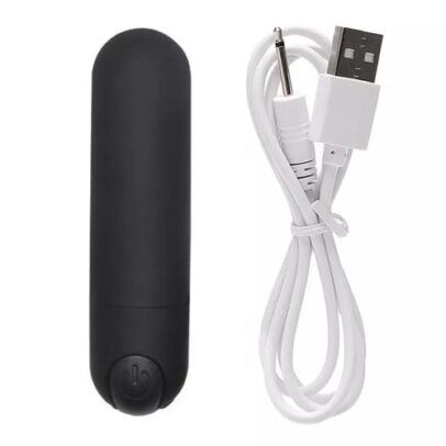 USB rechargeable mini bullet vibrator with 10-speed settings