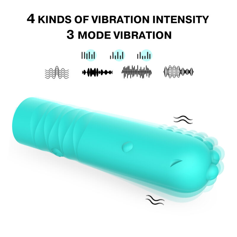 Dino Bullet Vibrator, playful vibrator, body-safe silicone, compact design, powerful vibrations, intimate pleasure, adult toys, discreet pleasure