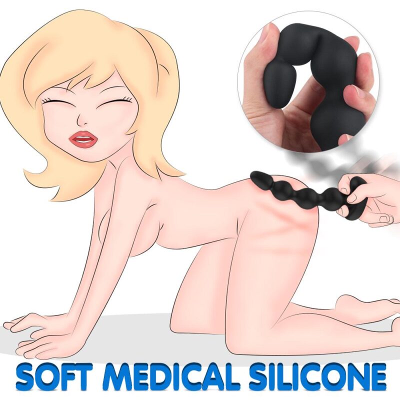 remote controlled anal beads, vibrating anal beads, anal play, adult toys, pleasure products