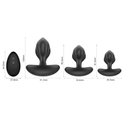 remote controlled anal plugs, anal plug set, vibrating anal plugs, adult toys, pleasure products